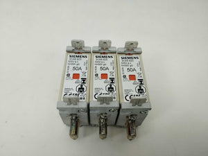 Siemens 3NA6 820 LV HRC Fuse-Link, NH000, In: 50 A 3 Pcs.