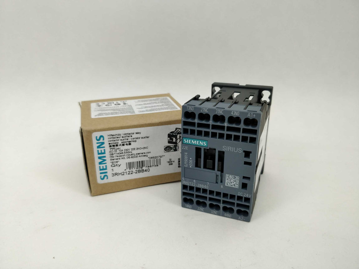 Siemens 3RH2122-2BB40 Innovation 3RH2 Kontakter. 24VDC