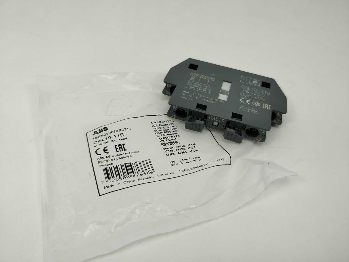 ABB 1SFN010820R3311 CAL19-11B, Auxiliary Contact Block