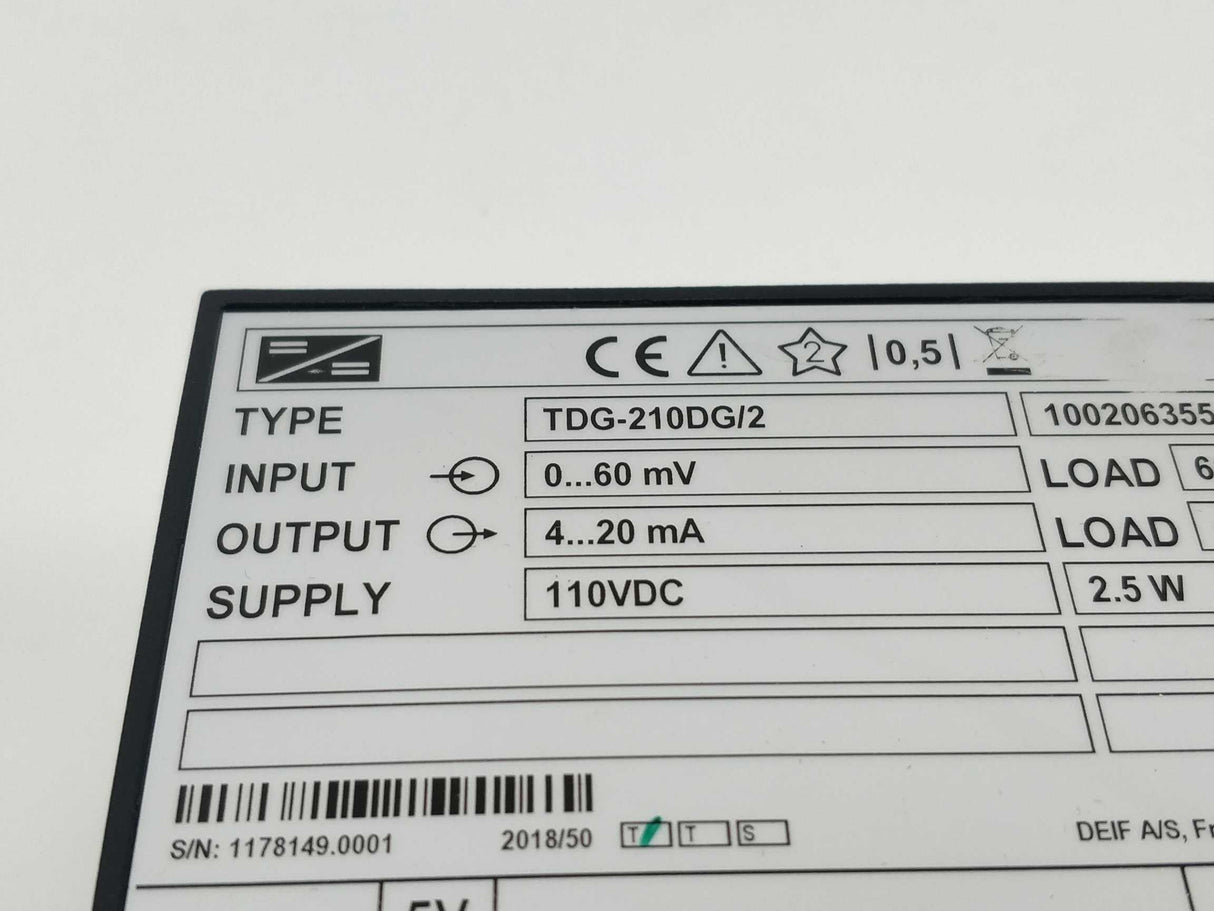 Deif TDG-210DG/2 DC/DC amplifier