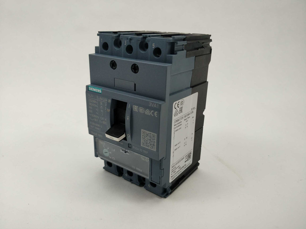 Siemens 3VA1110-3EE32-0AA0 Molded Case Circuit Breaker