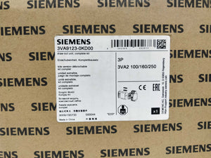 Siemens 3VA9123-0KD00 Draw-out unit, Complete kit