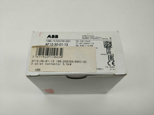 ABB 1SBL157001R1301 AF12-30-01-13 3 Pole contactor 5,5kW. 100-250VAC