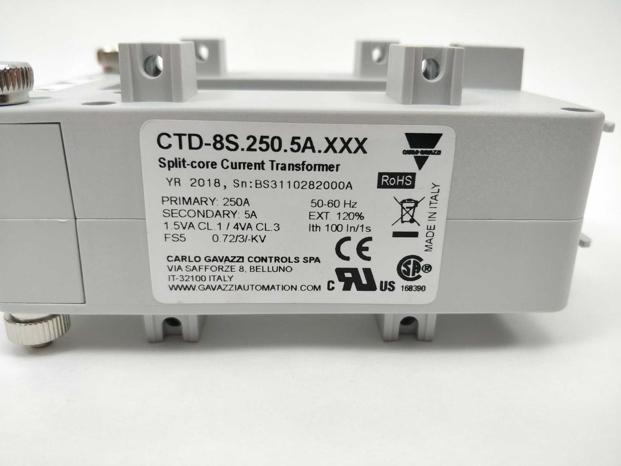 Carlo Gavazzi CTD-8S.250.5A.XXX Split-core Current Transformer