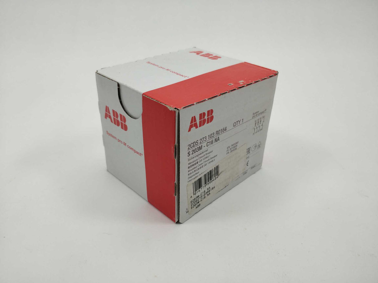 ABB 2CDS273103R0164 S203M-C16NA Miniature Circuit Breaker