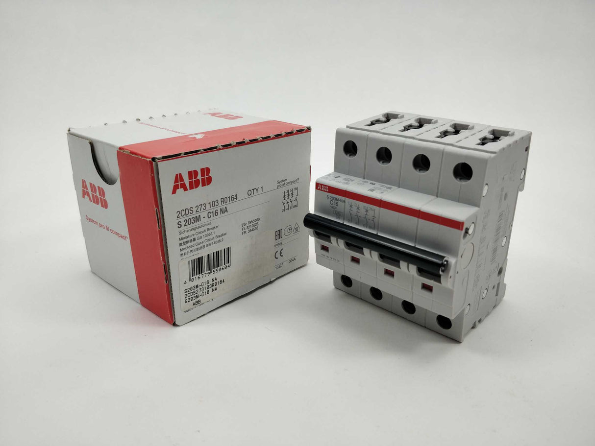 ABB 2CDS273103R0164 S203M-C16NA Miniature Circuit Breaker