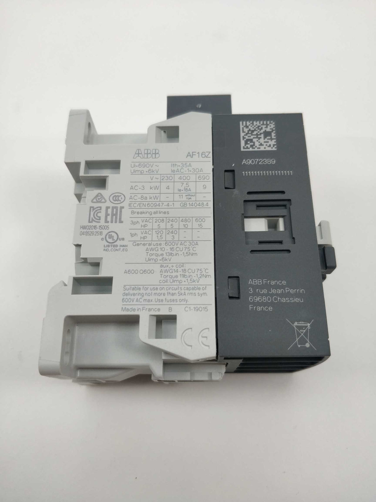 ABB 1SBL176001R2301 AF16Z-30-01-23 100-250V50/60HZ-DC Contactor