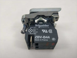 Schneider Electric ZB4BW0B424 red light block with body/fixing collar