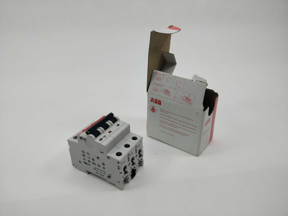 ABB 2CDS283001R0974 S203P-C1.6 Miniature Circuit Breaker - 3P - C - 1.6 A