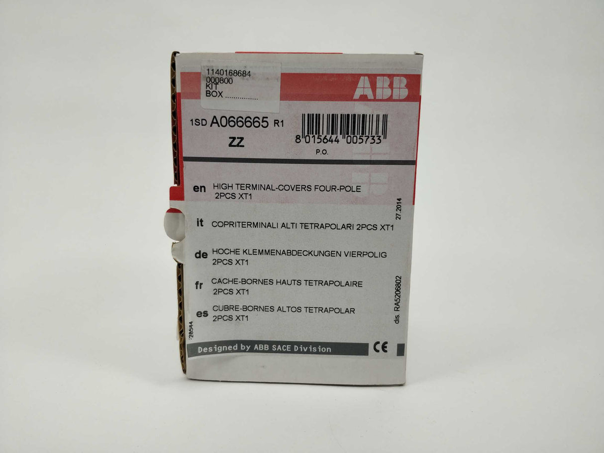 ABB 1SDA066665R1 HIGH TERMINAL-COVERS FOUR-POLE 2pcs XT1