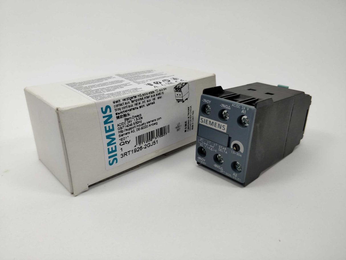 Siemens 3RT1926-2GJ51 Time-delayed Auxiliary Switch