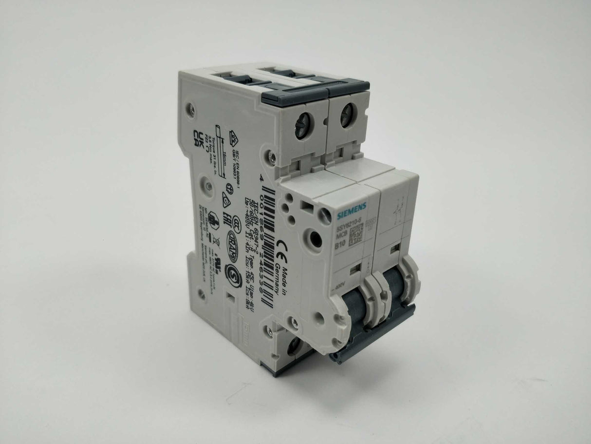 Siemens 5SY6210-6 Miniature Circuit Breaker 400V. B10 A