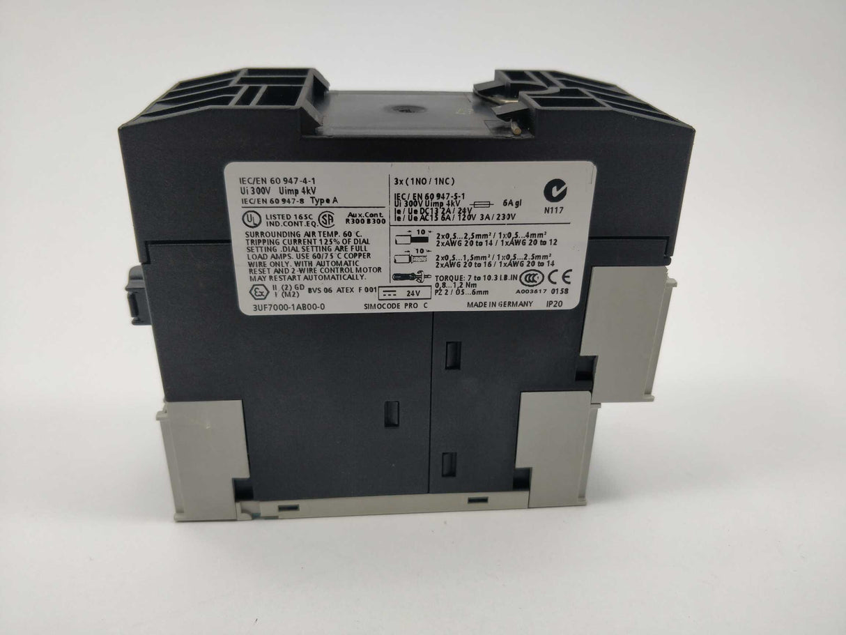 Siemens 3UF7000-1AB00-0 Simocode Pro C