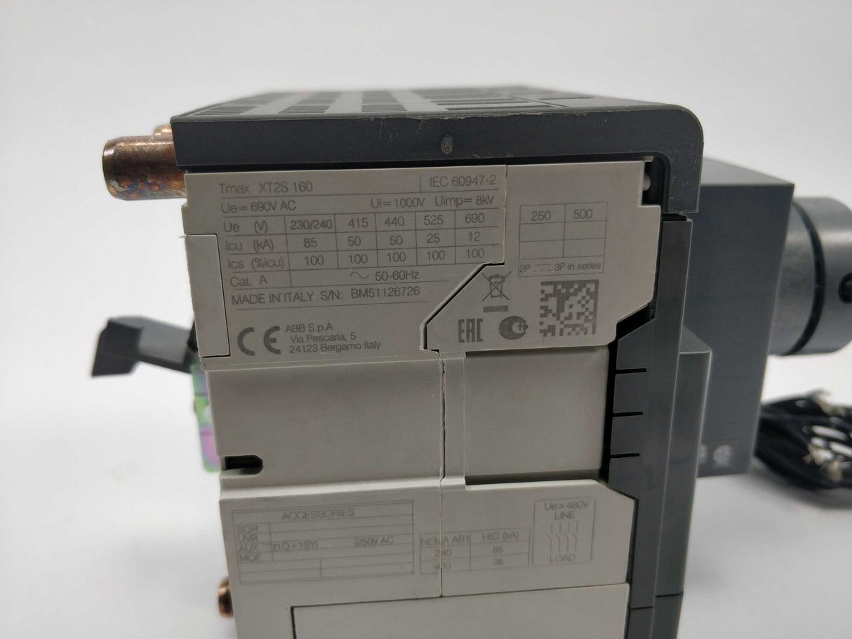 ABB Tmax XT2S 160 Circuit Breaker Ekip LSI ln=160