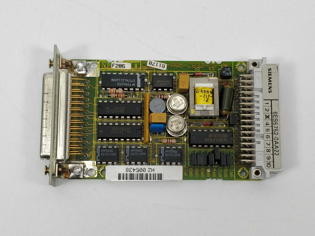 Siemens 6ES5752-0AA22 Interface submodule