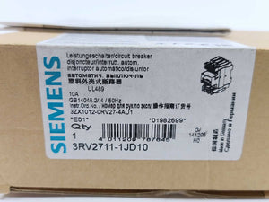 Siemens 3RV2711-1JD10 Circuit Breaker