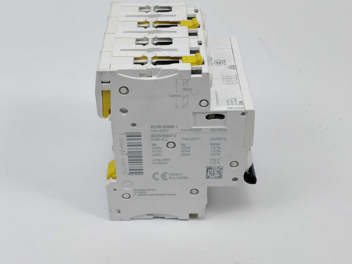 Schneider Electric A9F04402 Circuit breaker iC60N C 2A