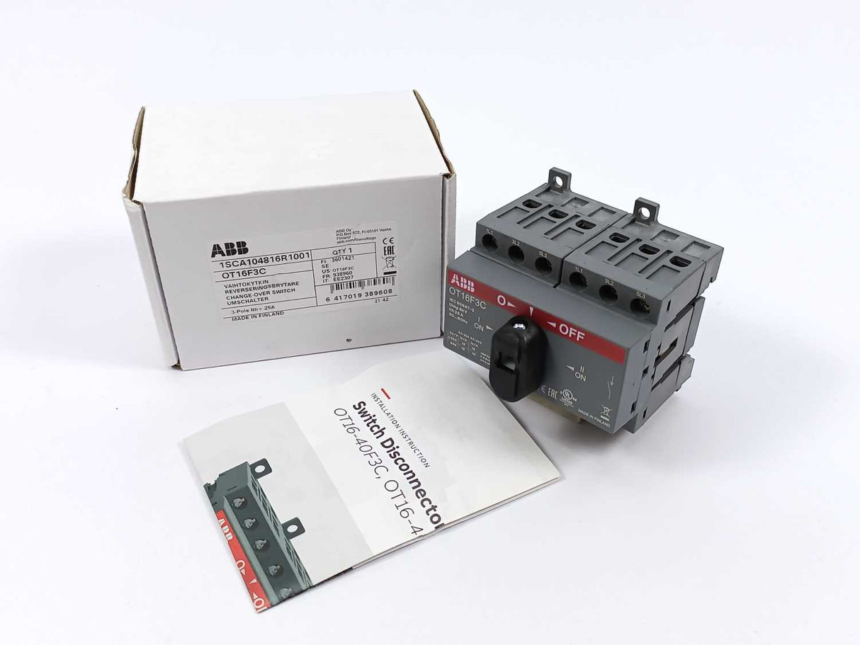 ABB 1SCA104816R1001 3-Pole, lth= 25A, 50-60Hz