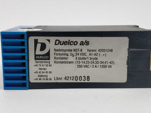 Duelco 42031248 NST-8 Emergency stop relay