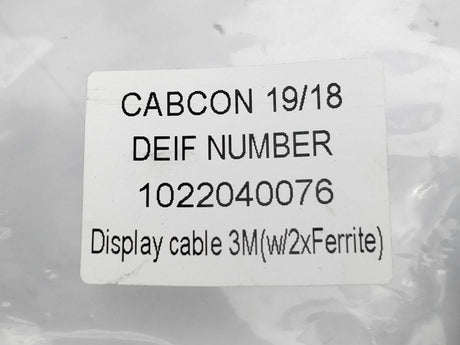 Deif 1022040076 Display cable 3 m (w/2xFerrite)