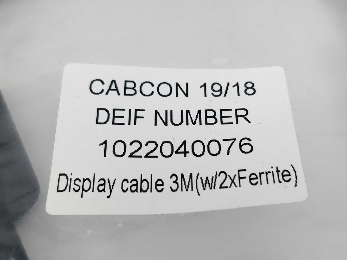 Deif 1022040076 Display cable 3 m (w/2xFerrite)