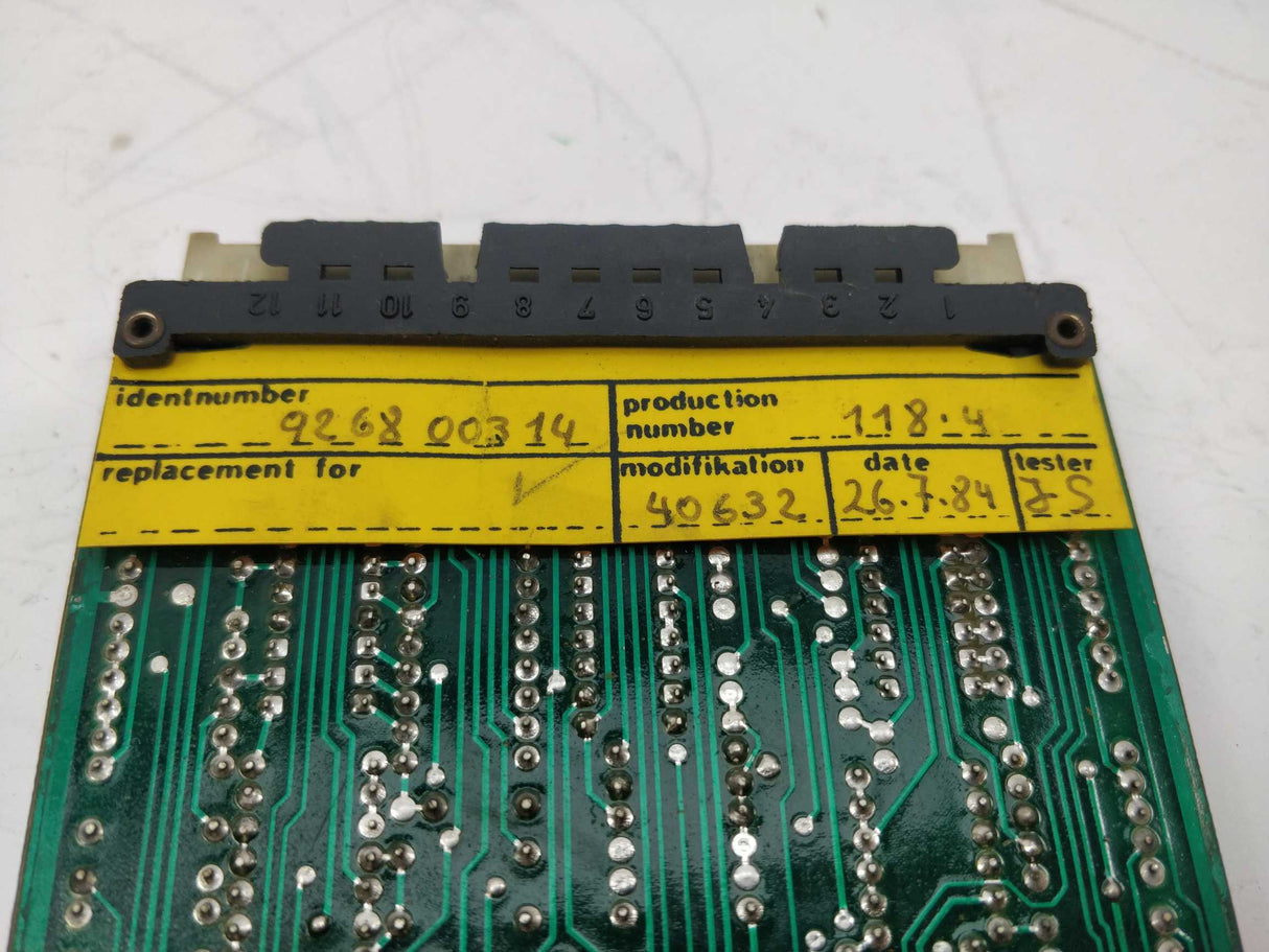 Liebherr 926800314 Power Limitation Card