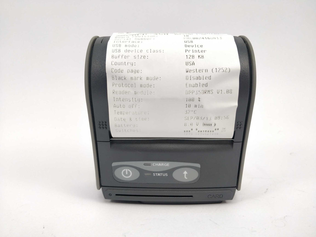 Datecs DPP-350 ESC/POS thermal printer ver. 1.70