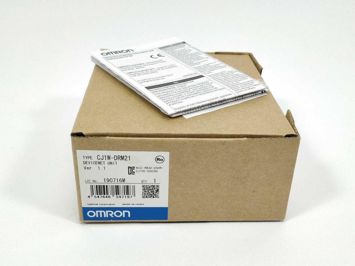 OMRON CJ1W-DRM21 Devicenet unit ver.1.1