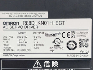 OMRON R88D-KN01H-ECT AC servo driver