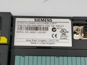 Siemens 6SL3244-0BB13-1PA0 Control unit CU240E-2 DP-F ver.A06-4.3