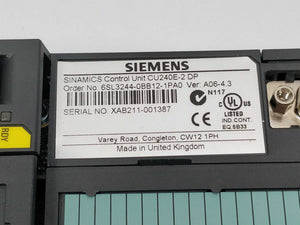 Siemens 6SL3244-0BB12-1PA0 Control unit CU240E-2 DP ver.A06-4.3