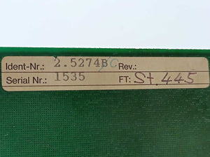 Arburg 120.528 Ident Nr.: 2.5274B Power Supply Card