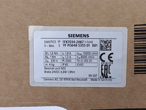 Siemens 1FK7034-2AK71-1UH2 SIMOTICS S synchronous motor