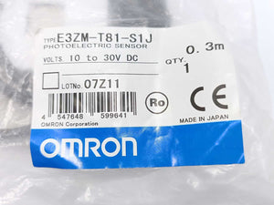 OMRON E3ZM-T81-S1J 0.3M Photoelectric Sensor