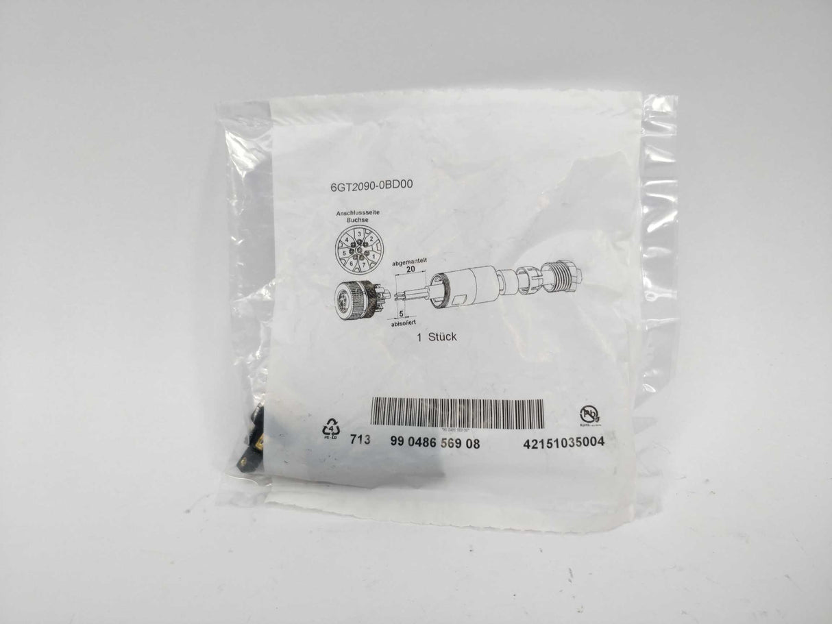 Siemens 6GT2090-0BD00 RF connector M12 8-pole