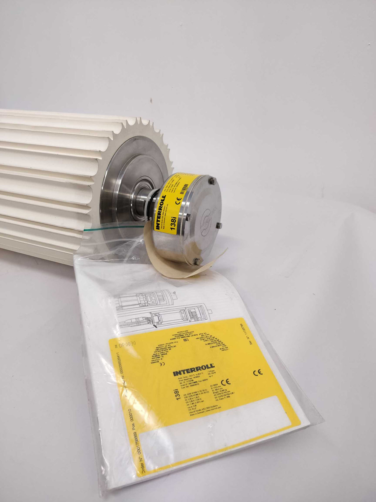 Interroll 138i Drum Motor 3 Phase - Ø 173,0mm SL 400,0mm