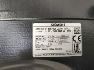 Siemens 1FK7101-2AF71-1UH2 Synchronous motor