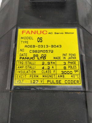 FANUC LTD A06B-0313-B043 OS AC Servo motor