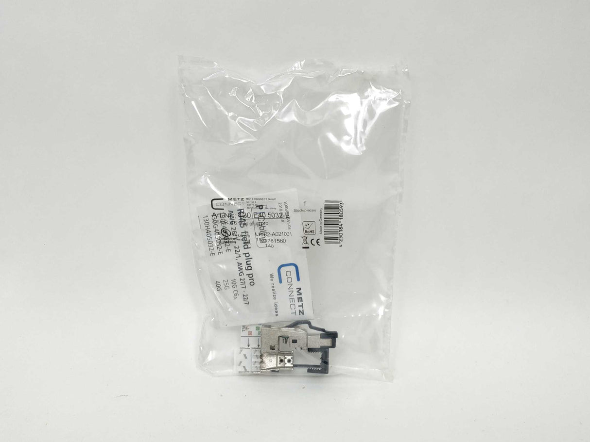 Metz Connect 130 E40 5032-E C6A RJ45 Field Plug Pro 10 Pcs.