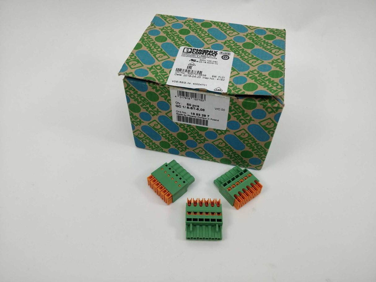 Phoenix Contact 1883297 QC 1/ 6-ST-5,08 45 Pcs.