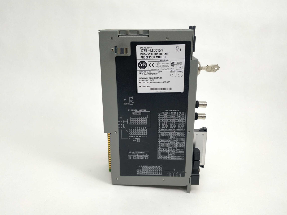 AB 1785-L80C15 Ser. F Rev. B01 PLC-5/80 W/ 1785-ENET Ser. A Rev. E01