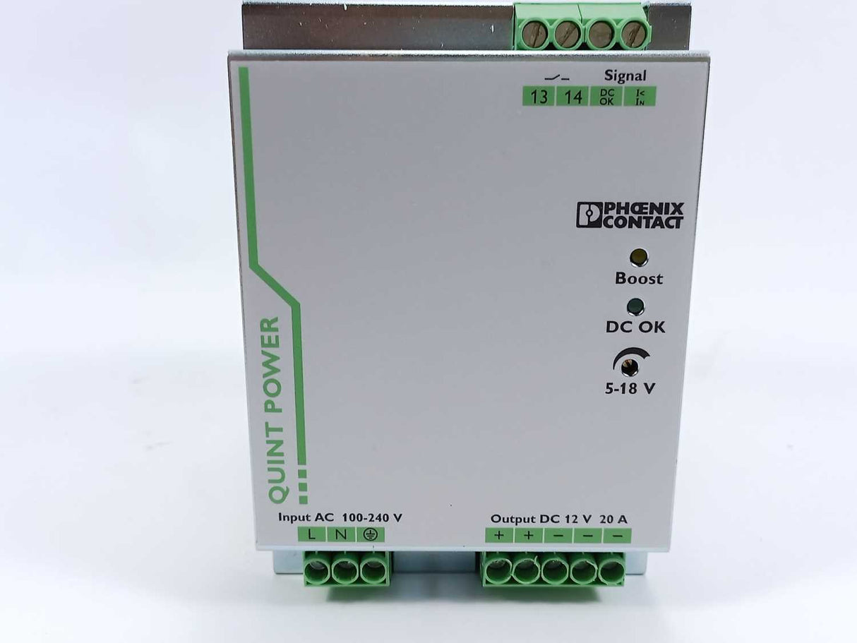 Phoenix Contact 2866721 QUINT-PS/1AC/12DC/20 12VDC 20A PSU