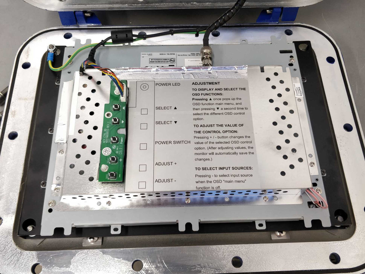 Extronics iVID100 EJB-4 3020, CESI 01 ATEX 027, Explosion proof video monitor